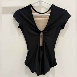 LUCKYLEO - women’s black dance leotard